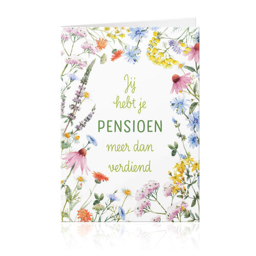 Jij hebt je pensioen meer dan verdiend