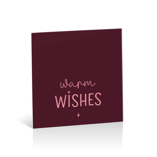 Burgundy warm wishes