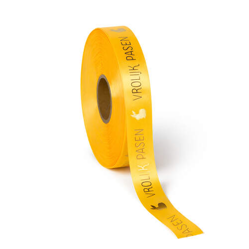 Vrolijk pasen rabbit yellow