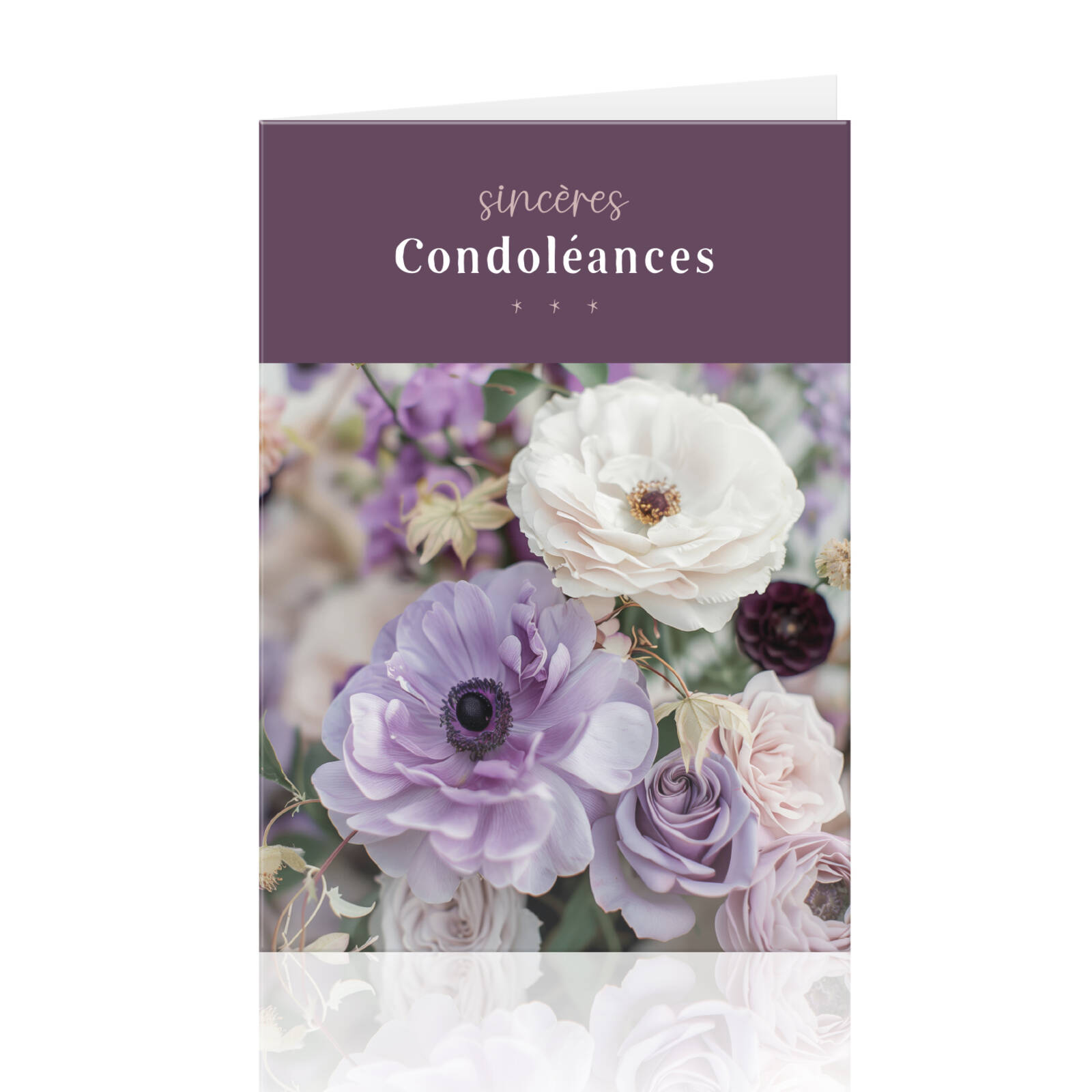 SincÃ¨res condolÃ©ances - Wenskaarten per 10 stuks