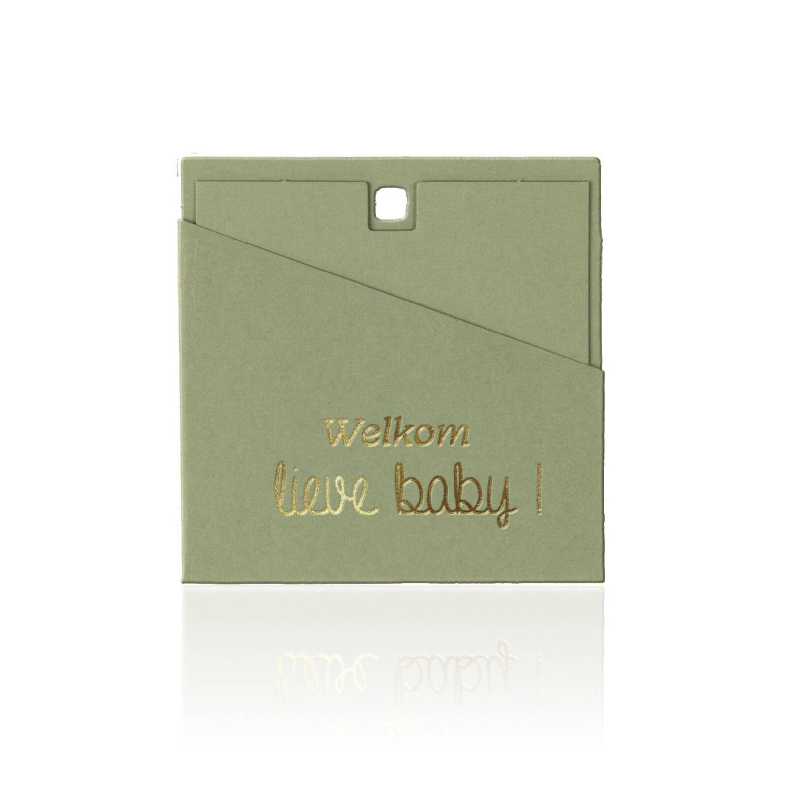 Welkom lieve baby - Vierkante wenskaartjes