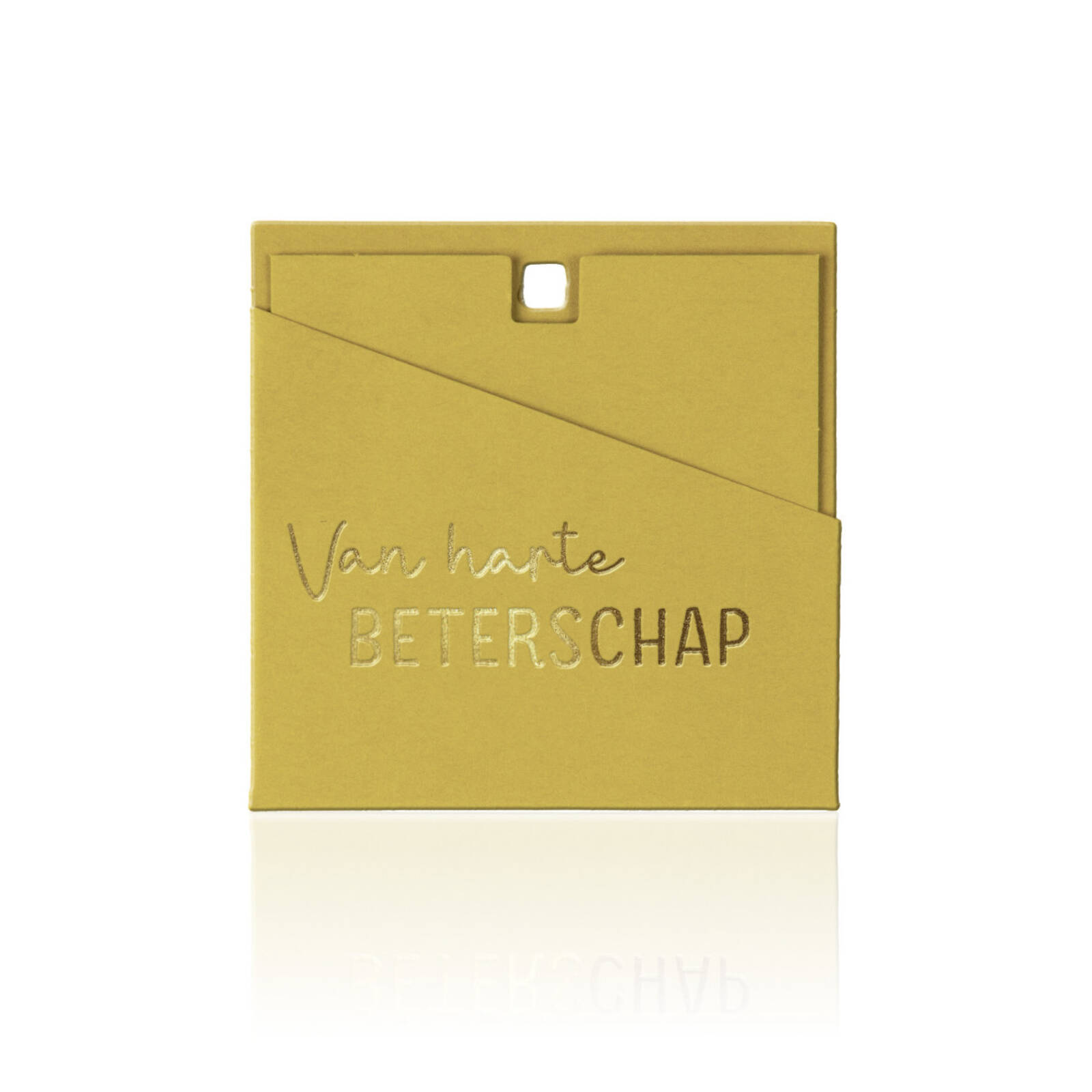 Van harte beterschap - Vierkante wenskaartjes