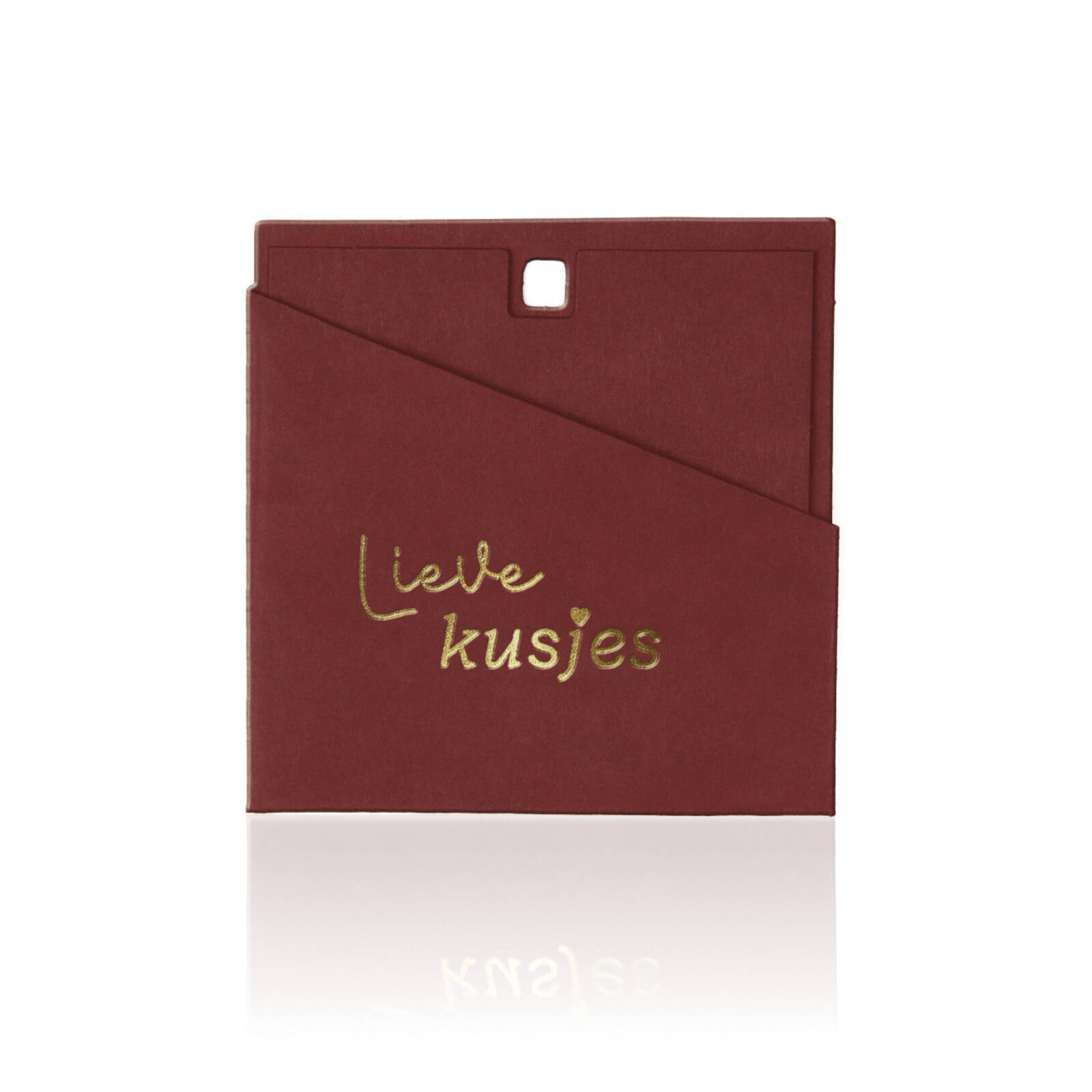 Lieve Kusjes - Vierkante Wenskaartjes (10 stuks)