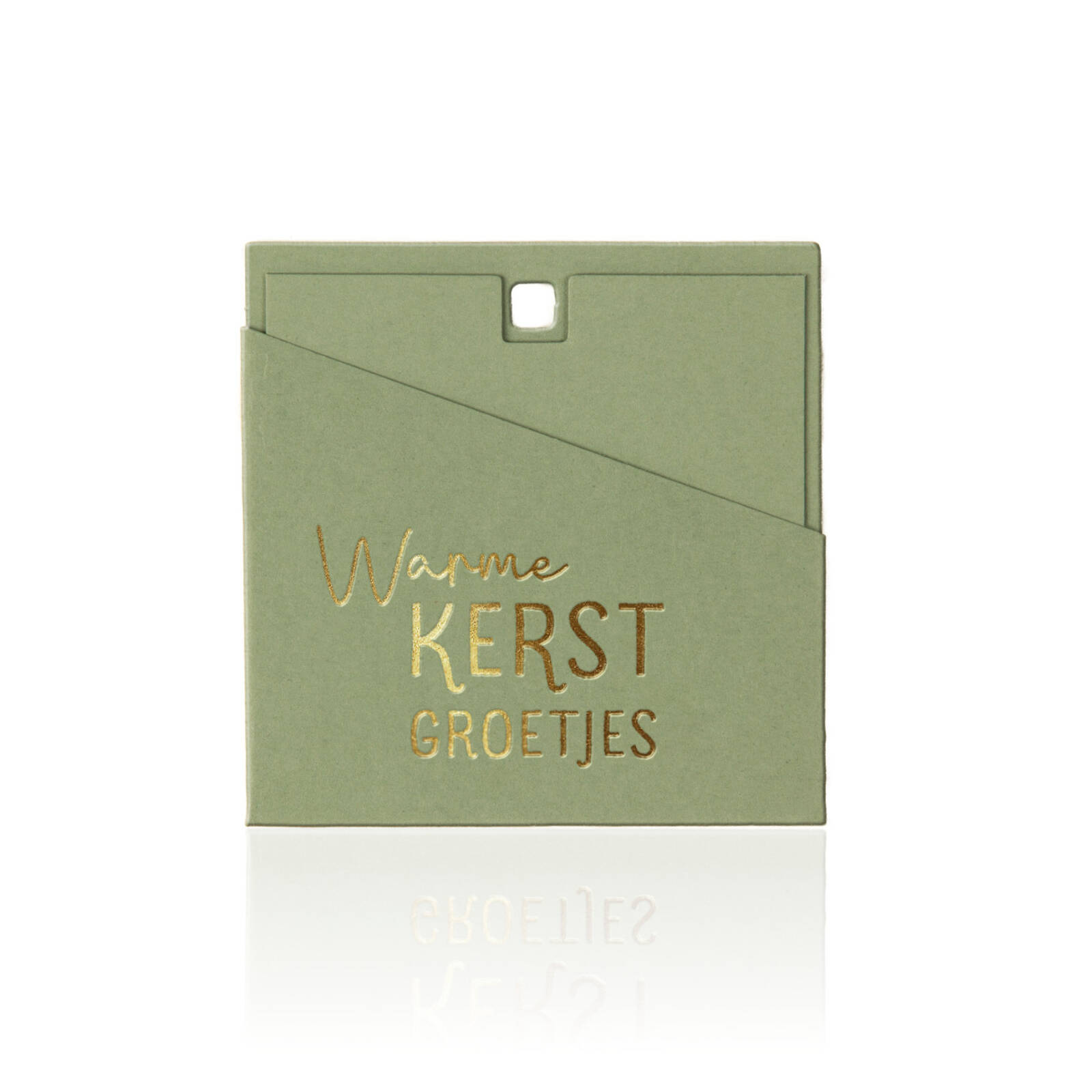 Warme Kerstgroetjes - Vierkante Wenskaartjes