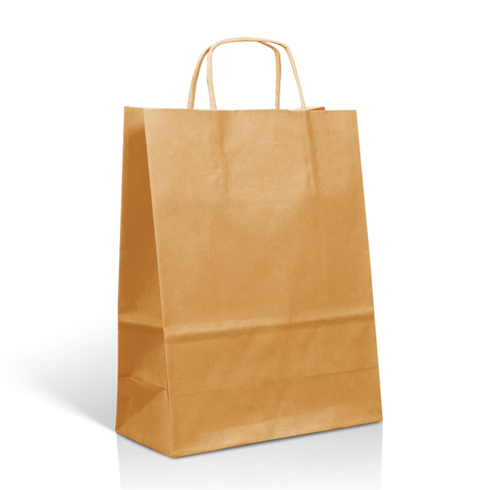 Kraft Naturel Draagtassen - 250 stuks